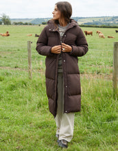 Load image into Gallery viewer, Women's Chocolate Maxi Puffer Jacket

