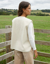 Load image into Gallery viewer, Women's Cream Reversible Fleece Borg Gilet
